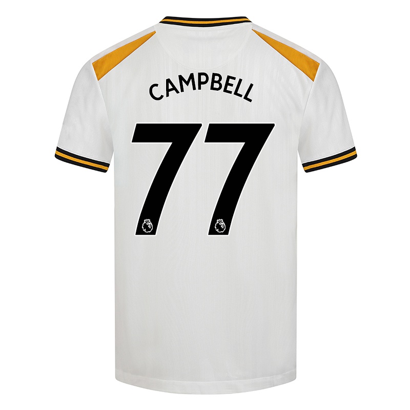 Gyermek Chem Campbell #77 Fehér Sárga Számú Jersey 2021/22 Mez Póló Ing