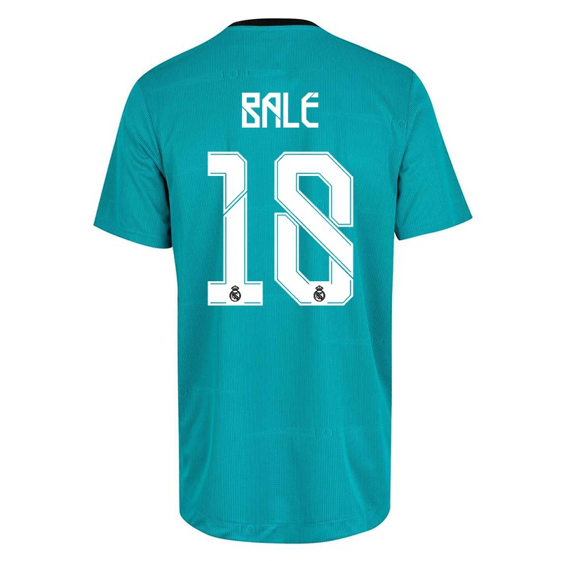 Gyermek Gareth Bale #18 Világos Zöld Számú Jersey 2021/22 Mez Póló Ing