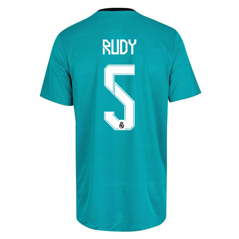 Gyermek Fernandez Rudy #5 Világos Zöld Számú Jersey 2021/22 Mez Póló Ing