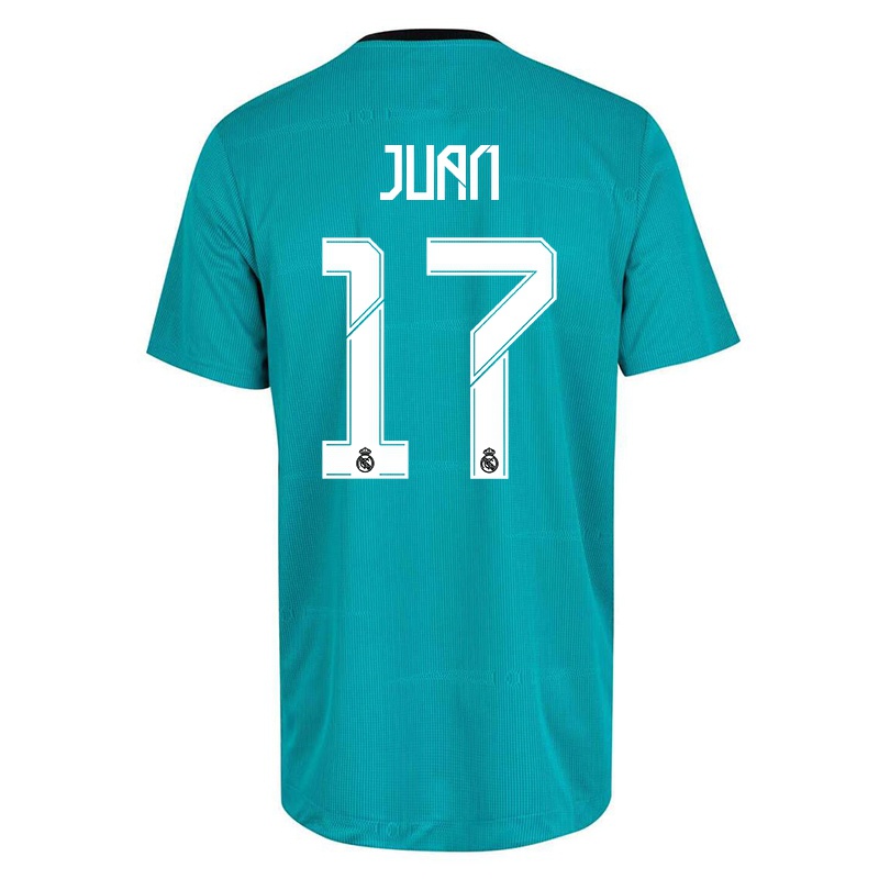 Gyermek Nunez Juan #17 Világos Zöld Számú Jersey 2021/22 Mez Póló Ing