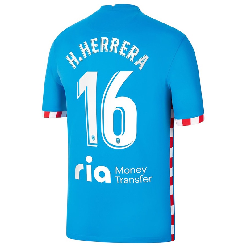 Gyermek Hector Herrera #16 Kék Számú Jersey 2021/22 Mez Póló Ing