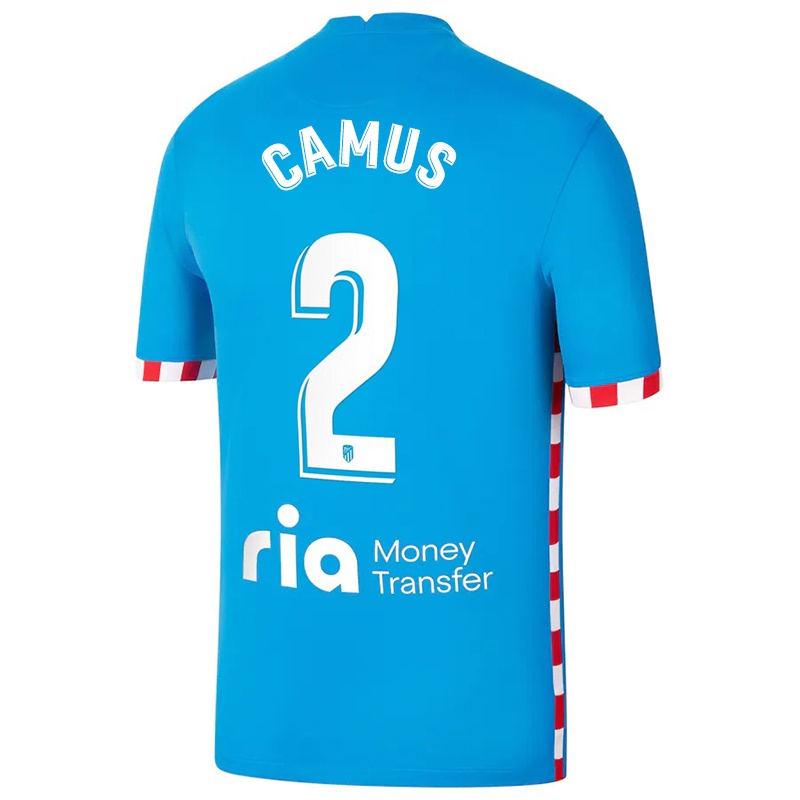 Gyermek Sergio Camus #2 Kék Számú Jersey 2021/22 Mez Póló Ing