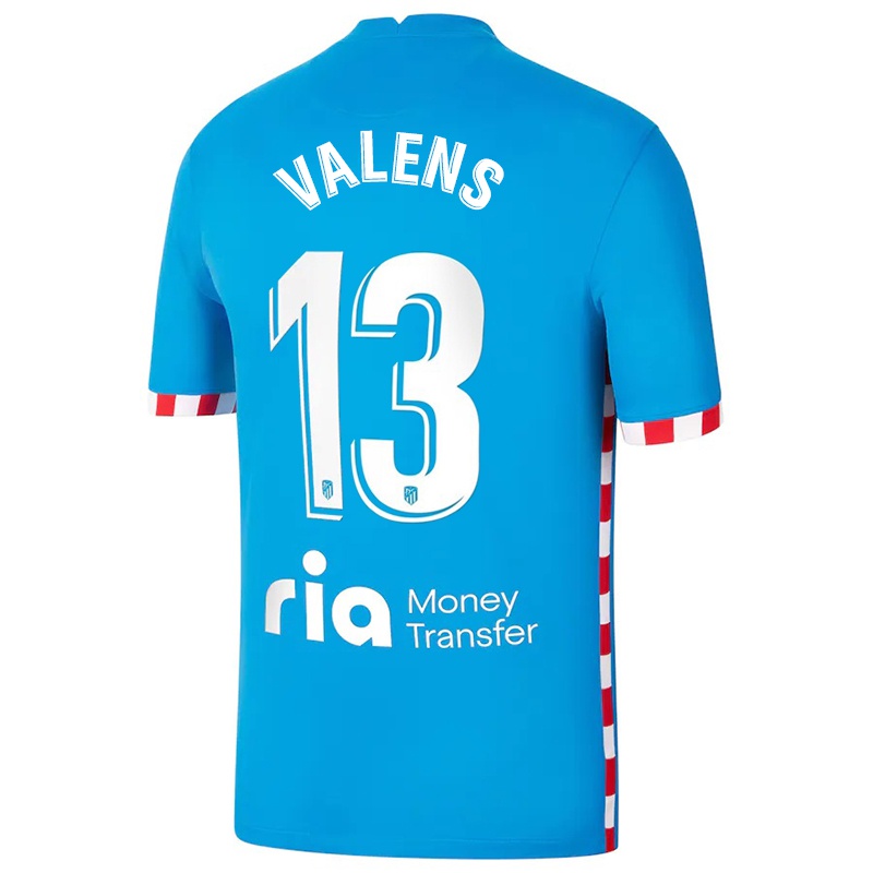 Gyermek Jaume Valens #13 Kék Számú Jersey 2021/22 Mez Póló Ing