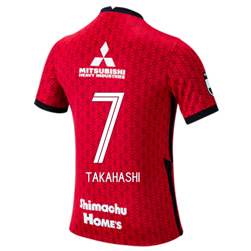 Férfi Hana Takahashi #7 Piros Hazai Jersey 2021/22 Mez Póló Ing