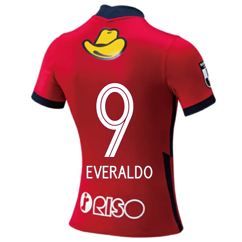 Férfi Everaldo #9 Piros Hazai Jersey 2021/22 Mez Póló Ing