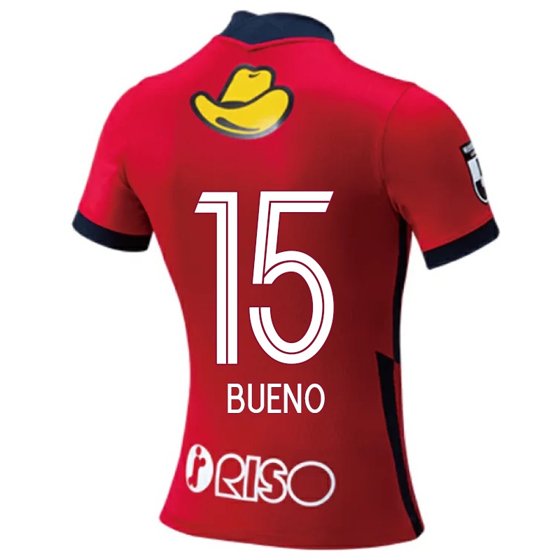 Férfi Bueno #15 Piros Hazai Jersey 2021/22 Mez Póló Ing