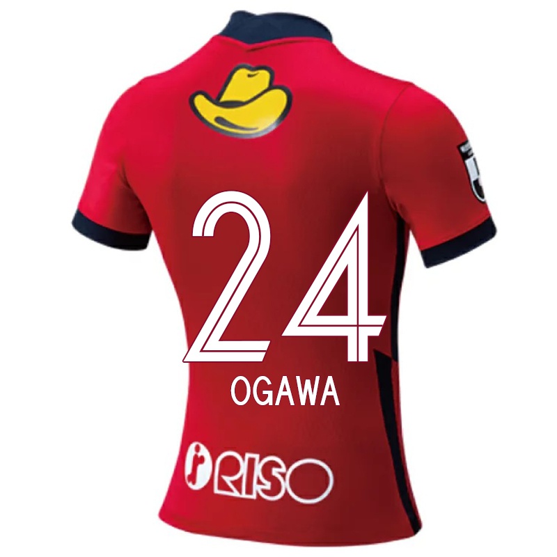 Férfi Yusuke Ogawa #24 Piros Hazai Jersey 2021/22 Mez Póló Ing