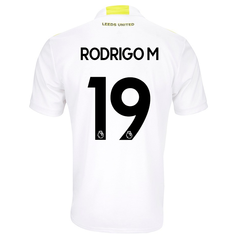 Férfi Rodrigo #19 Fehér Hazai Jersey 2021/22 Mez Póló Ing