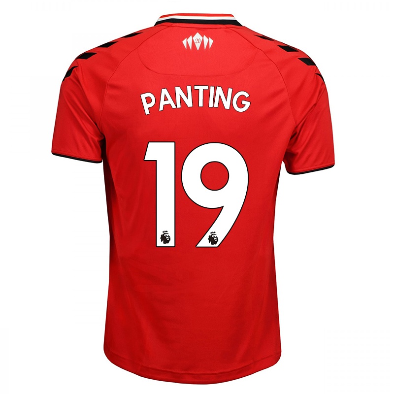 Férfi Rachel Panting #19 Piros Fehér Hazai Jersey 2021/22 Mez Póló Ing