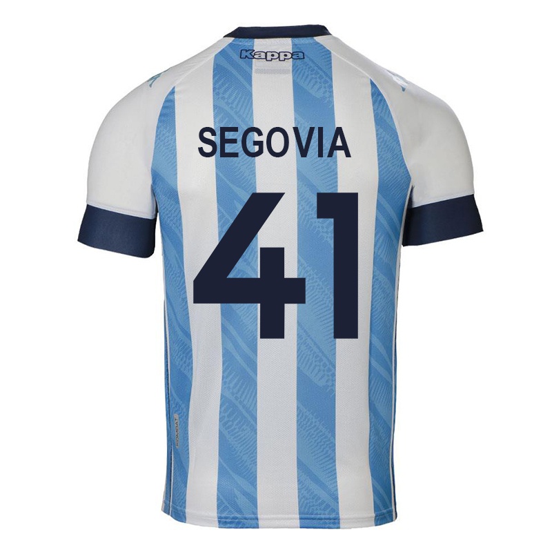 Férfi Imanol Segovia #41 Kék Fehér Hazai Jersey 2021/22 Mez Póló Ing