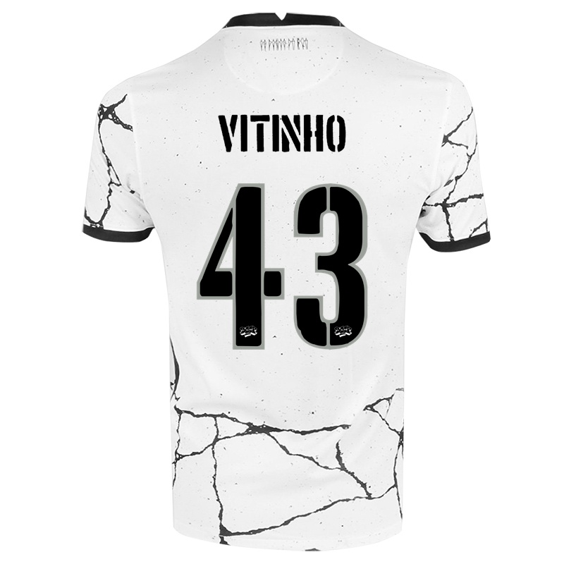 Férfi Vitinho #43 Fehér Hazai Jersey 2021/22 Mez Póló Ing