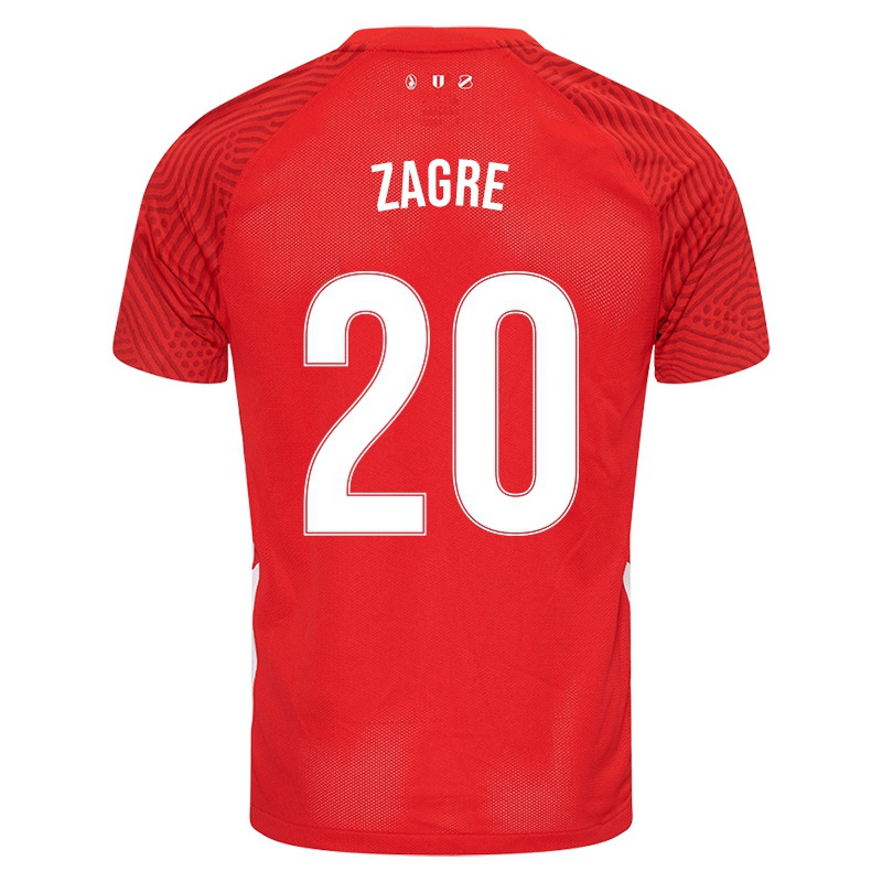 Férfi Arthur Zagre #20 Piros Hazai Jersey 2021/22 Mez Póló Ing