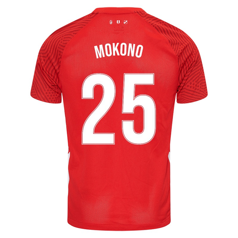 Férfi Sylian Mokono #25 Piros Hazai Jersey 2021/22 Mez Póló Ing