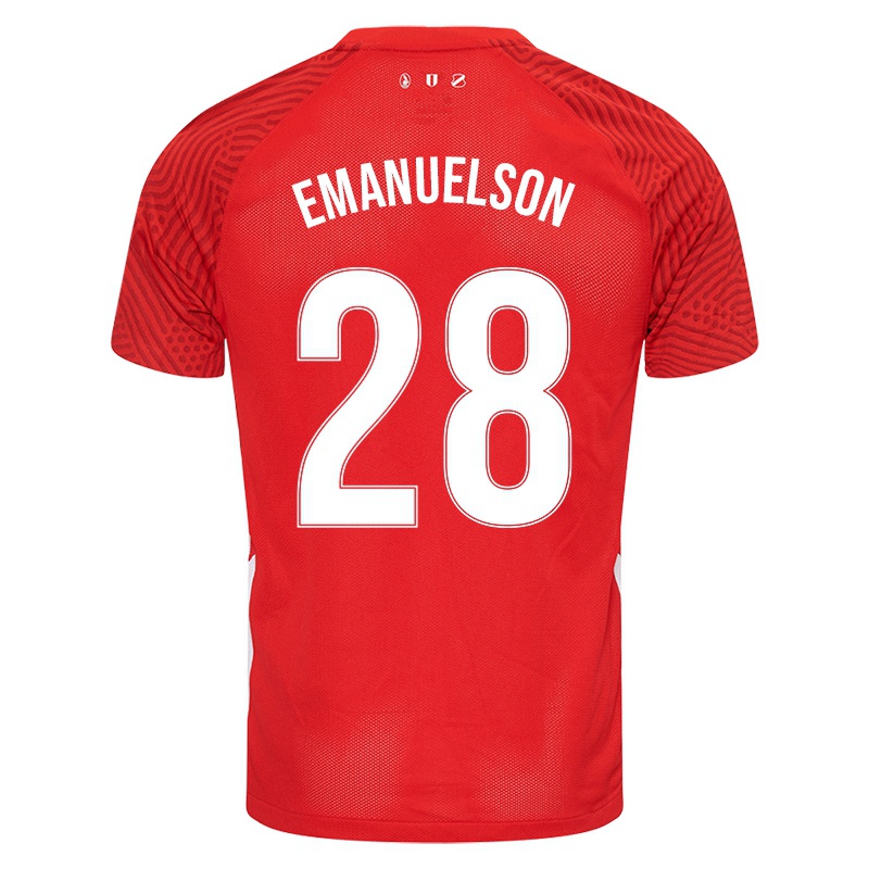 Férfi Urby Emanuelson #28 Piros Hazai Jersey 2021/22 Mez Póló Ing