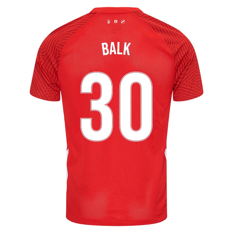 Férfi Remco Balk #30 Piros Hazai Jersey 2021/22 Mez Póló Ing