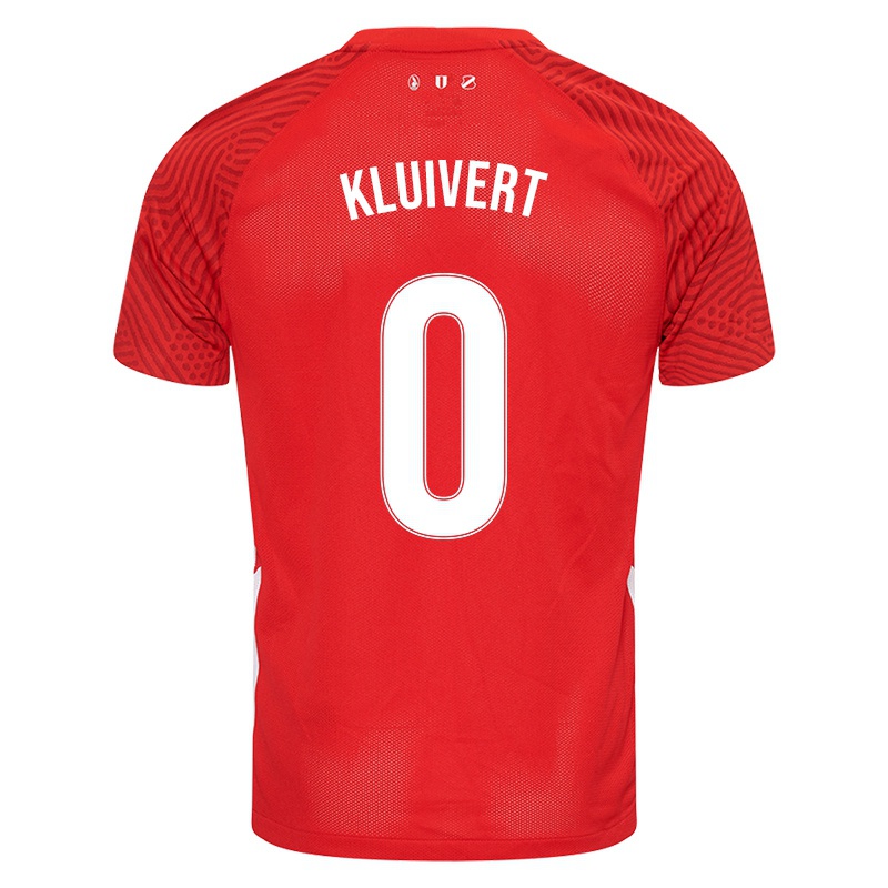 Férfi Ruben Kluivert #0 Piros Hazai Jersey 2021/22 Mez Póló Ing
