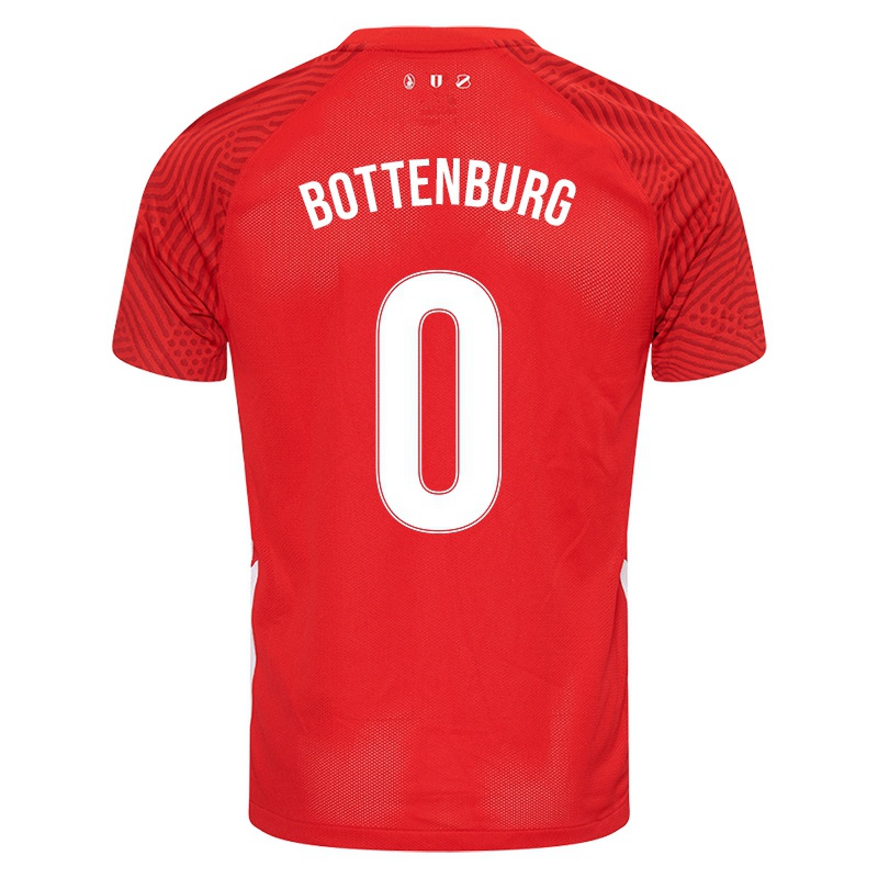 Férfi Wes Bottenburg #0 Piros Hazai Jersey 2021/22 Mez Póló Ing
