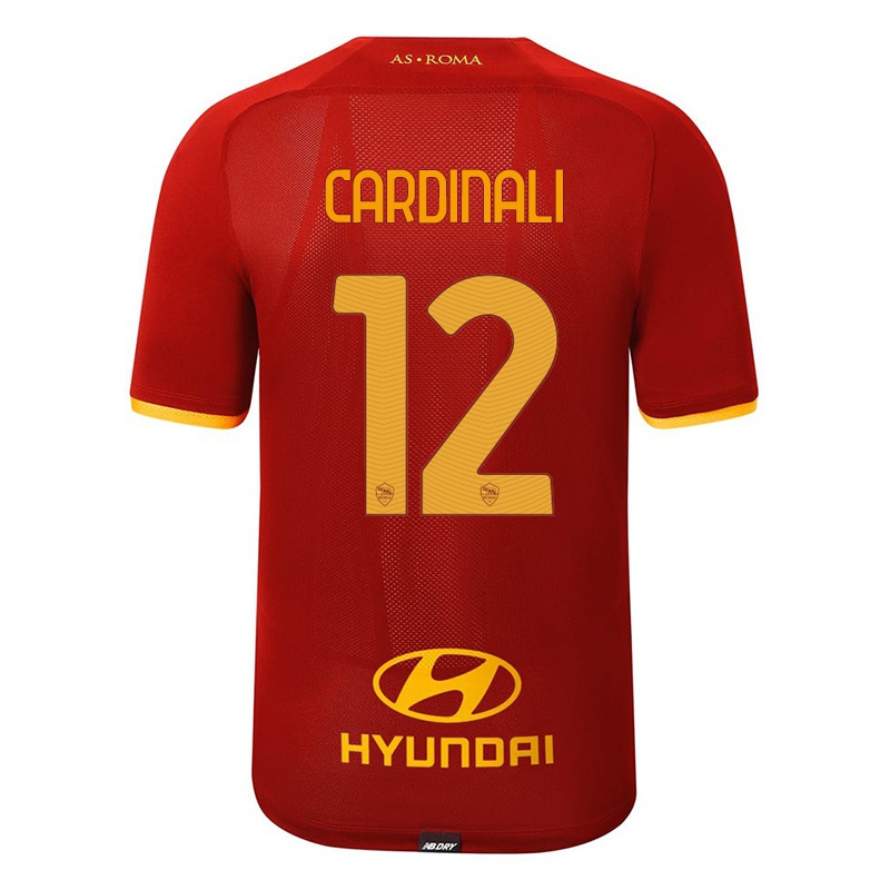 Férfi Matteo Cardinali #12 Piros Hazai Jersey 2021/22 Mez Póló Ing