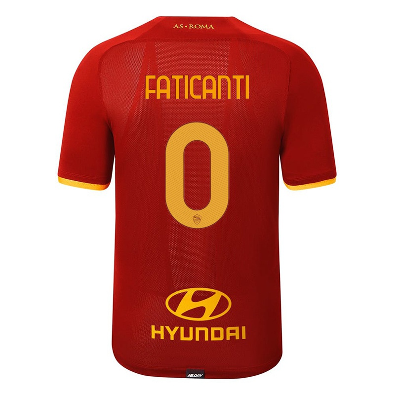 Férfi Giacomo Faticanti #0 Piros Hazai Jersey 2021/22 Mez Póló Ing