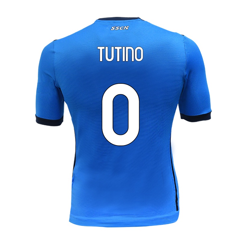 Férfi Gennaro Tutino #0 Kék Hazai Jersey 2021/22 Mez Póló Ing