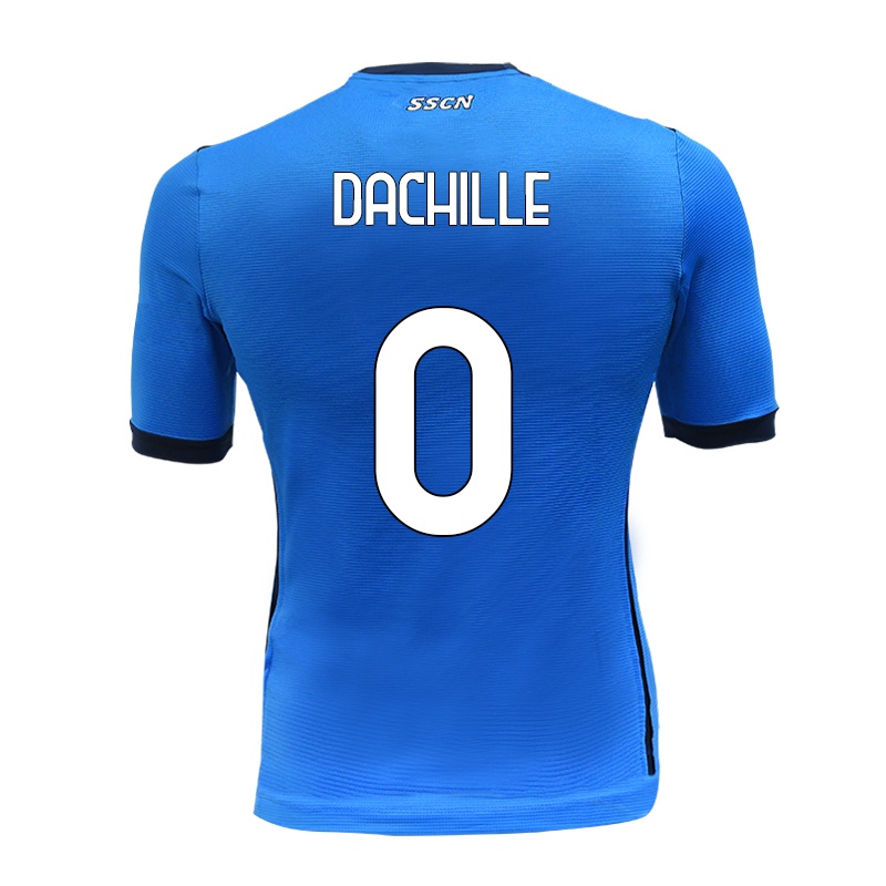 Férfi Domenico Dachille #0 Kék Hazai Jersey 2021/22 Mez Póló Ing