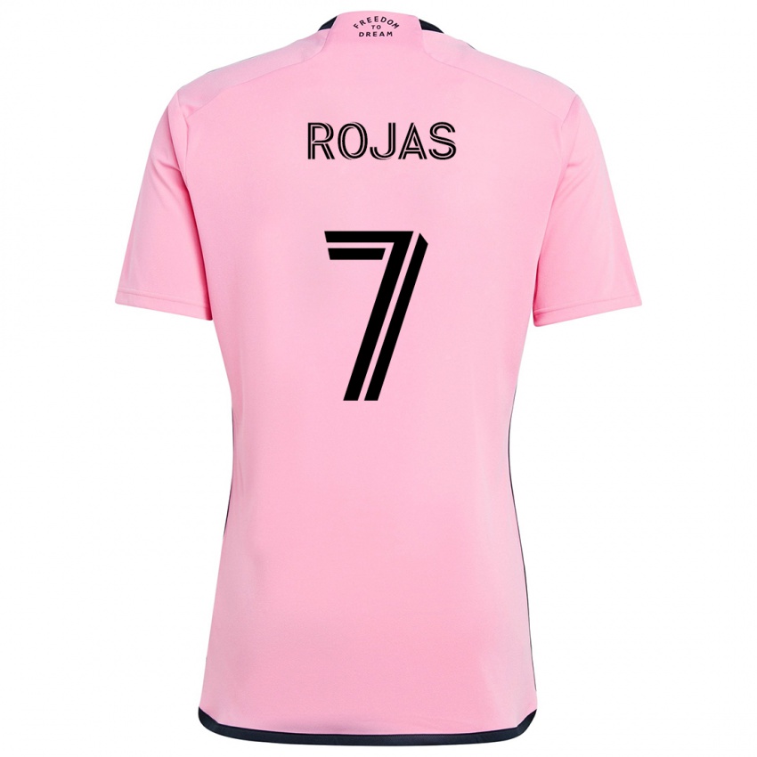 Gyermek Matías Rojas #7 Rózsaszín Hazai Jersey 2024/25 Mez Póló Ing