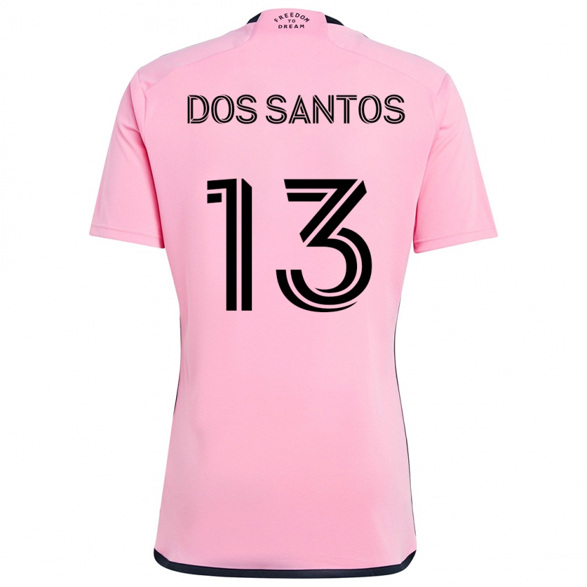 Gyermek Cj Dos Santos #13 Rózsaszín Hazai Jersey 2024/25 Mez Póló Ing