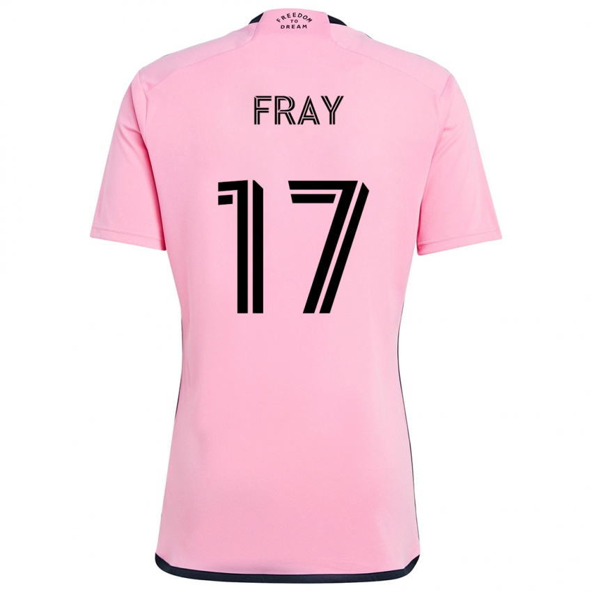 Gyermek Ian Fray #17 Rózsaszín Hazai Jersey 2024/25 Mez Póló Ing