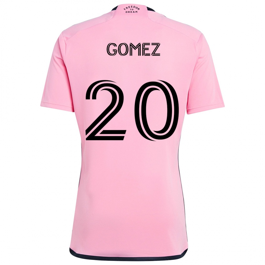 Gyermek Diego Gómez #20 Rózsaszín Hazai Jersey 2024/25 Mez Póló Ing