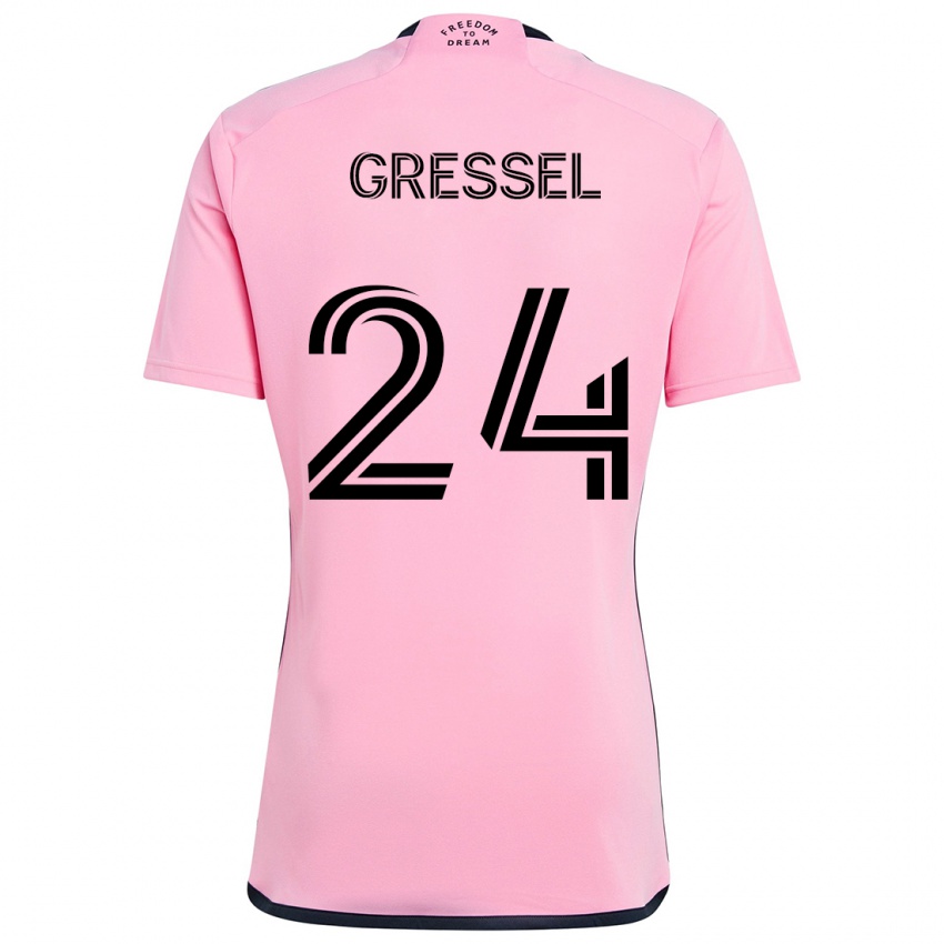 Gyermek Julian Gressel #24 Rózsaszín Hazai Jersey 2024/25 Mez Póló Ing