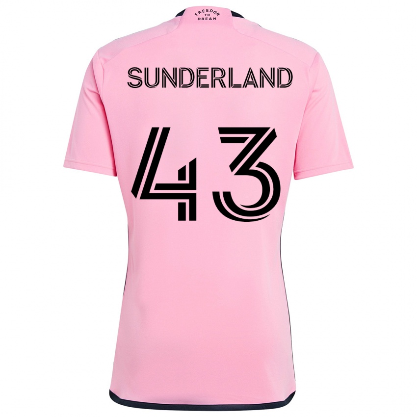 Gyermek Lawson Sunderland #43 Rózsaszín Hazai Jersey 2024/25 Mez Póló Ing