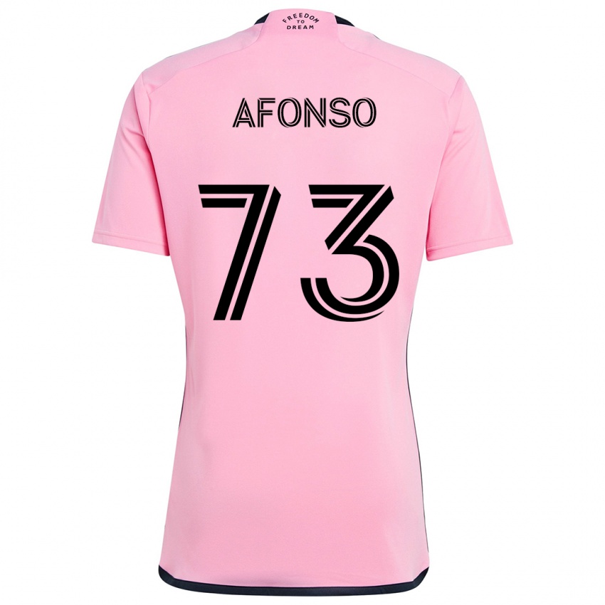 Gyermek Leo Afonso #73 Rózsaszín Hazai Jersey 2024/25 Mez Póló Ing