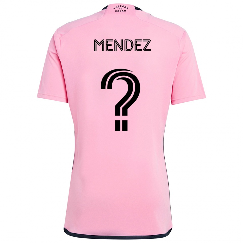 Gyermek Dylan Mendez #0 Rózsaszín Hazai Jersey 2024/25 Mez Póló Ing