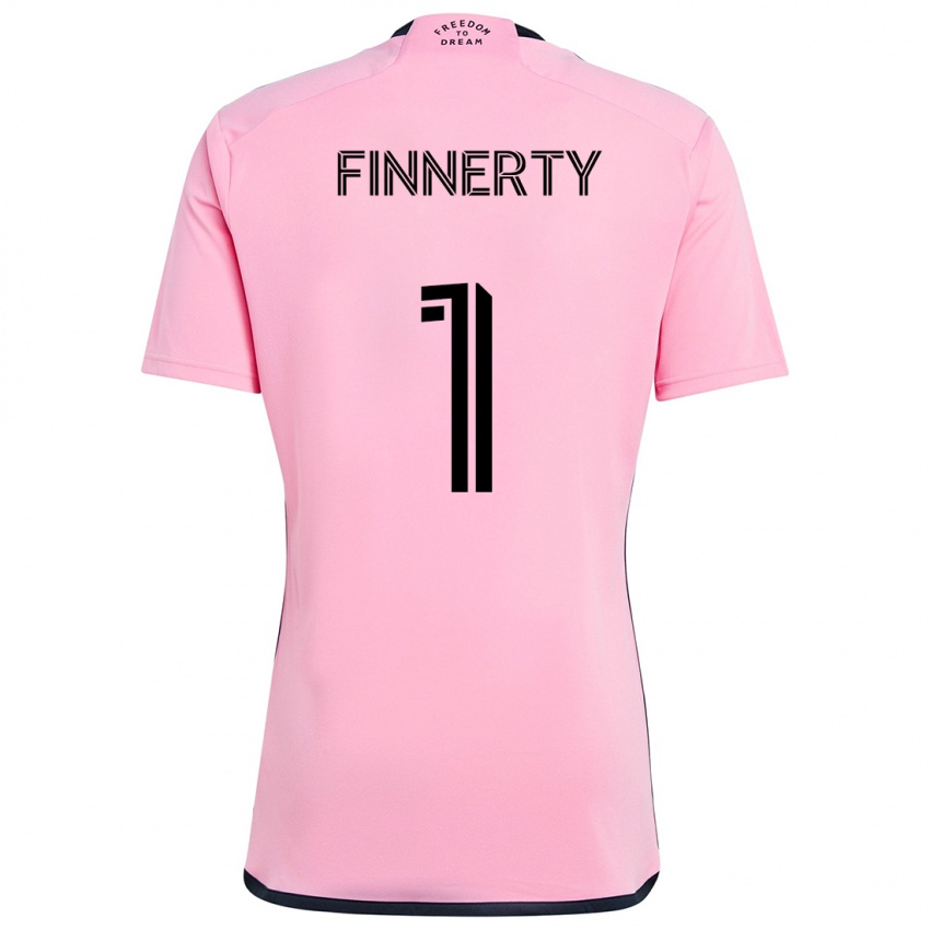 Gyermek Owen Finnerty #1 Rózsaszín Hazai Jersey 2024/25 Mez Póló Ing