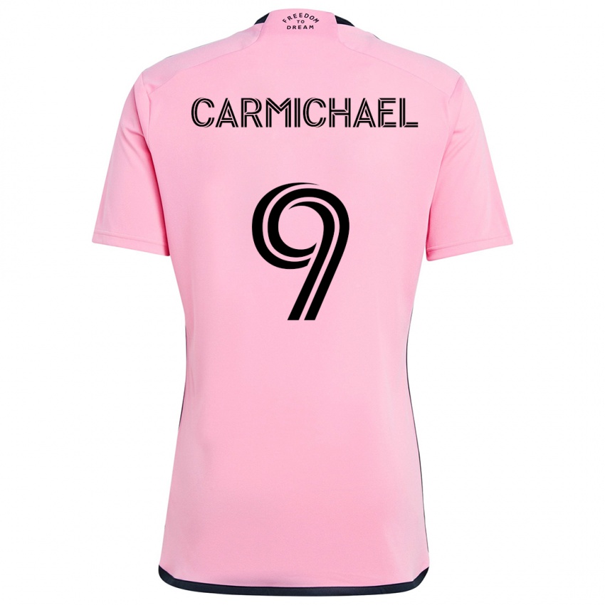 Gyermek Ryan Carmichael #9 Rózsaszín Hazai Jersey 2024/25 Mez Póló Ing