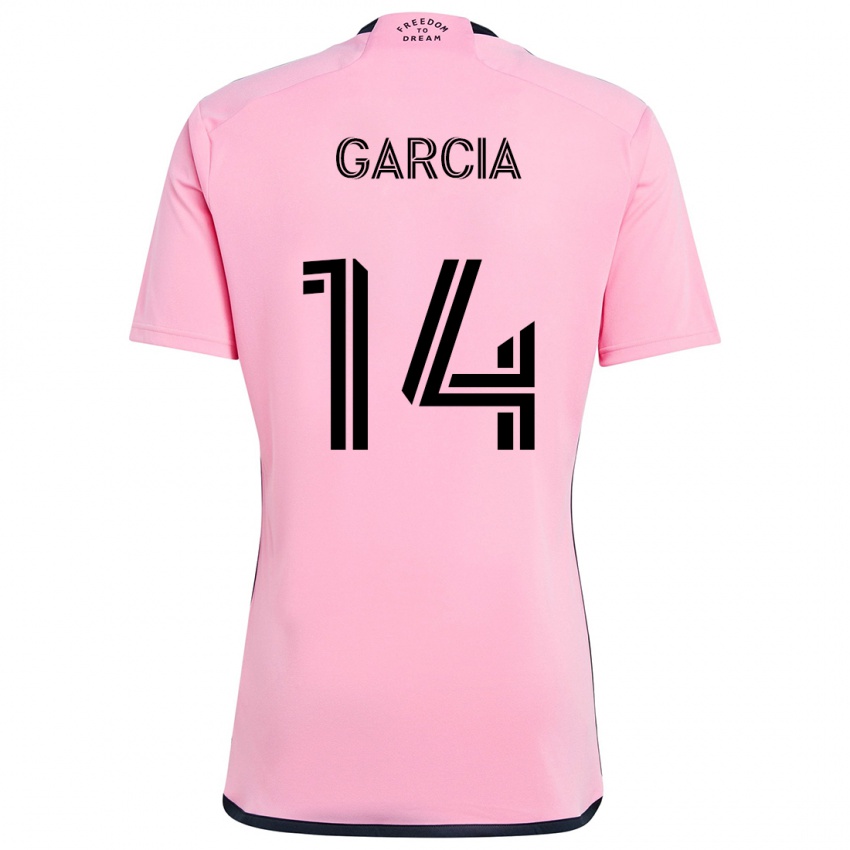 Gyermek Santiago Garcia #14 Rózsaszín Hazai Jersey 2024/25 Mez Póló Ing