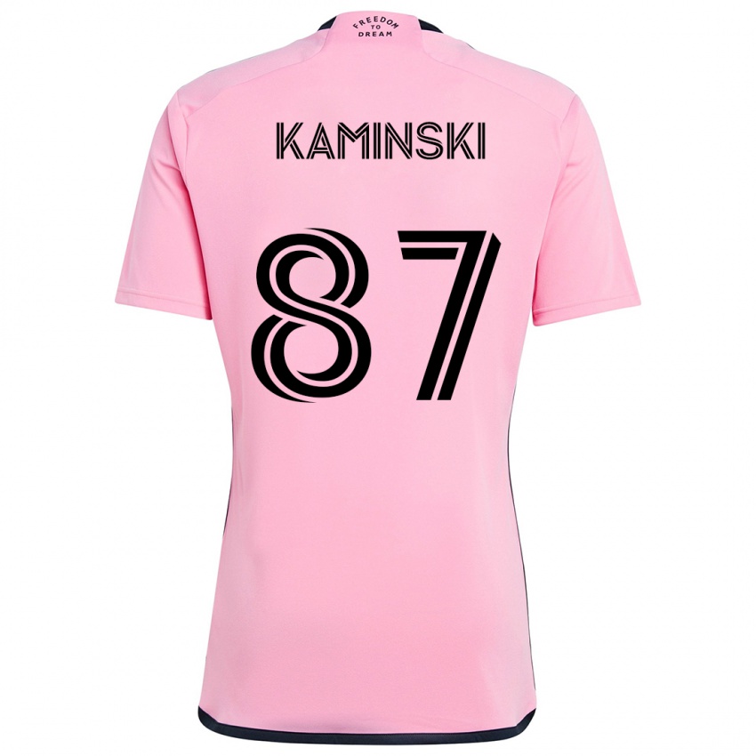 Gyermek Brett Kaminski #87 Rózsaszín Hazai Jersey 2024/25 Mez Póló Ing