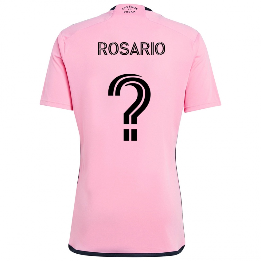 Gyermek Adrian Rosario #0 Rózsaszín Hazai Jersey 2024/25 Mez Póló Ing