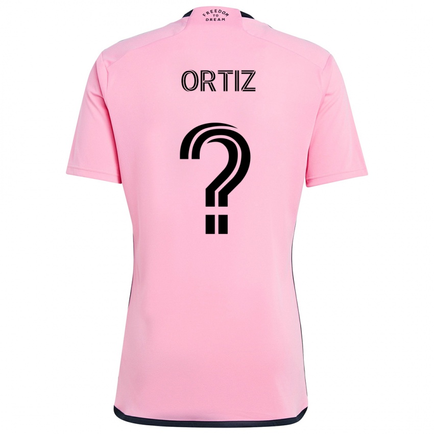 Gyermek Cristian Ortiz #0 Rózsaszín Hazai Jersey 2024/25 Mez Póló Ing