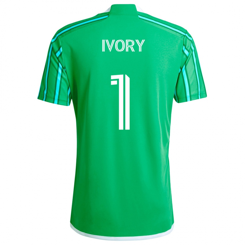 Gyermek Laurel Ivory #1 Zöld Fehér Hazai Jersey 2024/25 Mez Póló Ing