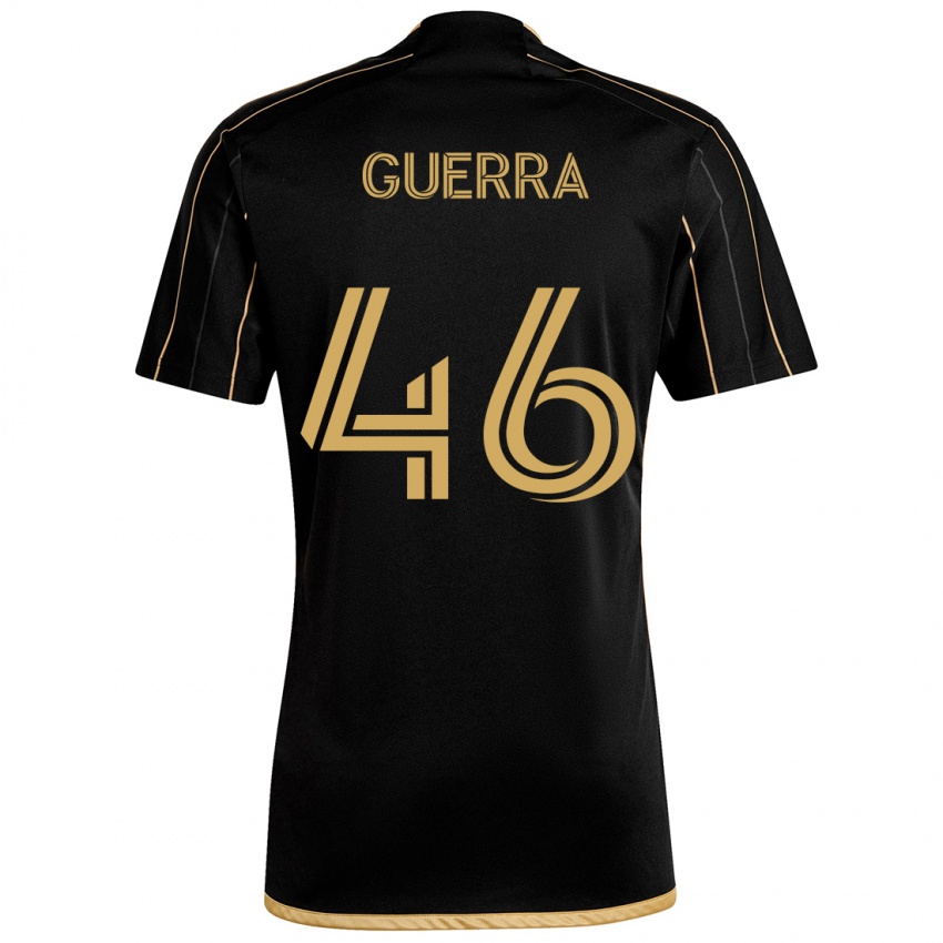 Gyermek Decarlo Guerra #46 Fekete Arany Hazai Jersey 2024/25 Mez Póló Ing