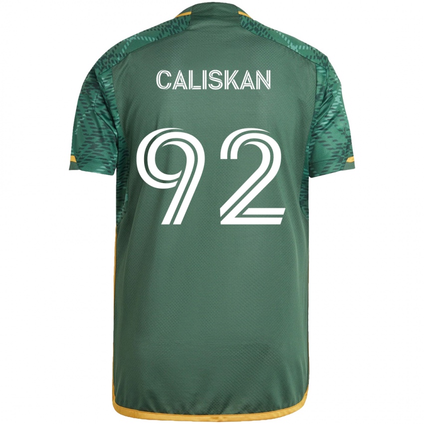 Gyermek Noel Caliskan #92 Zöld Narancs Hazai Jersey 2024/25 Mez Póló Ing