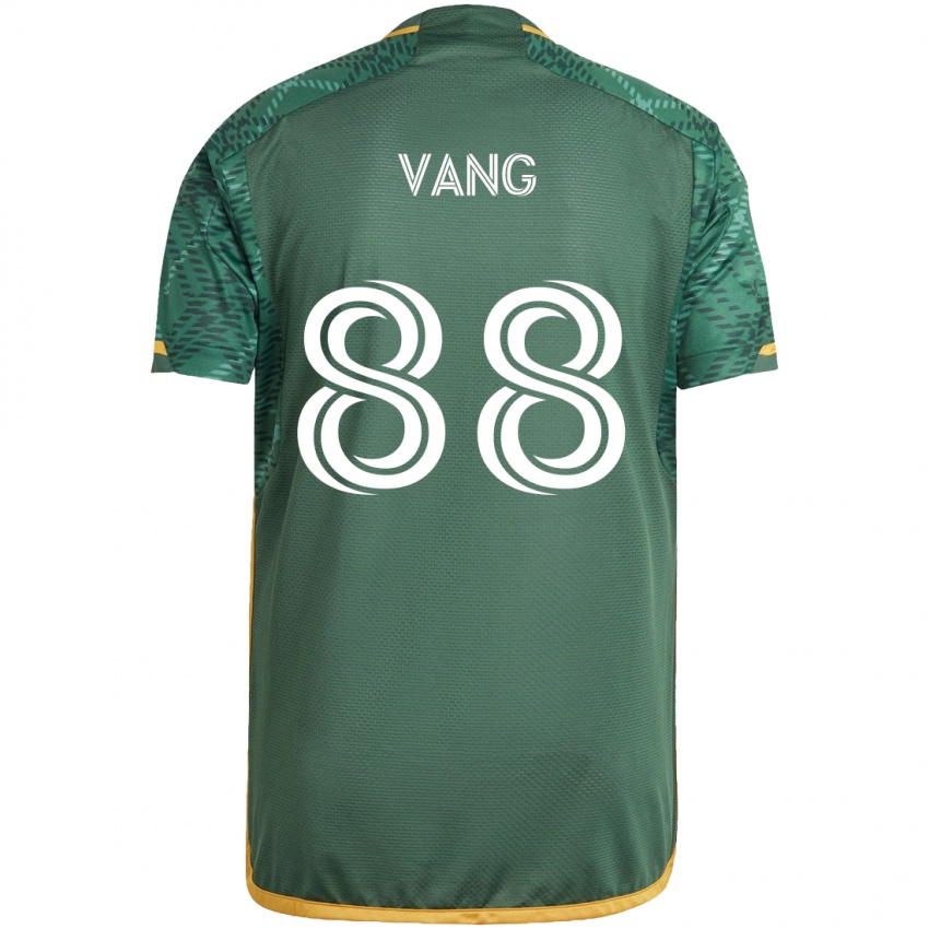 Gyermek Michael Vang #88 Zöld Narancs Hazai Jersey 2024/25 Mez Póló Ing