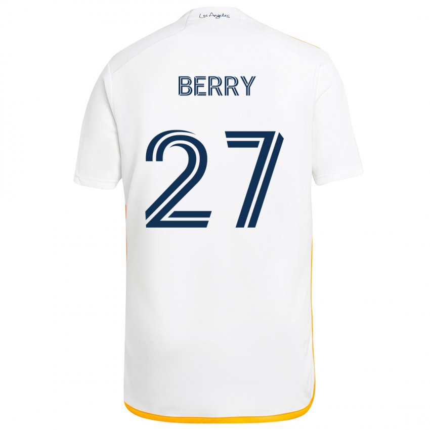 Gyermek Miguel Berry #27 Fehér Sárga Hazai Jersey 2024/25 Mez Póló Ing