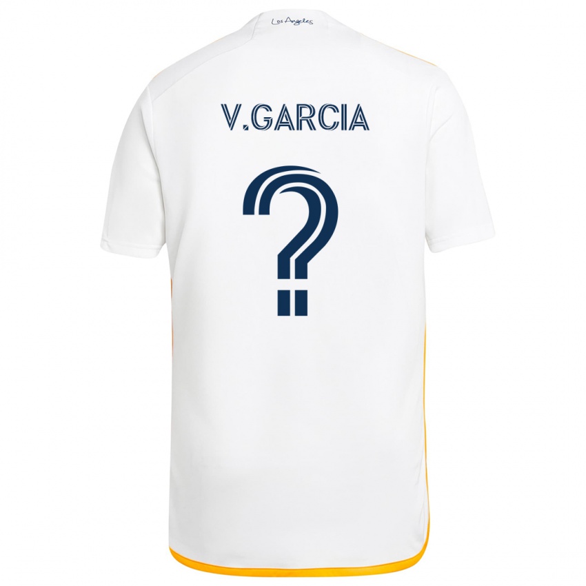 Gyermek Vicente Garcia #0 Fehér Sárga Hazai Jersey 2024/25 Mez Póló Ing