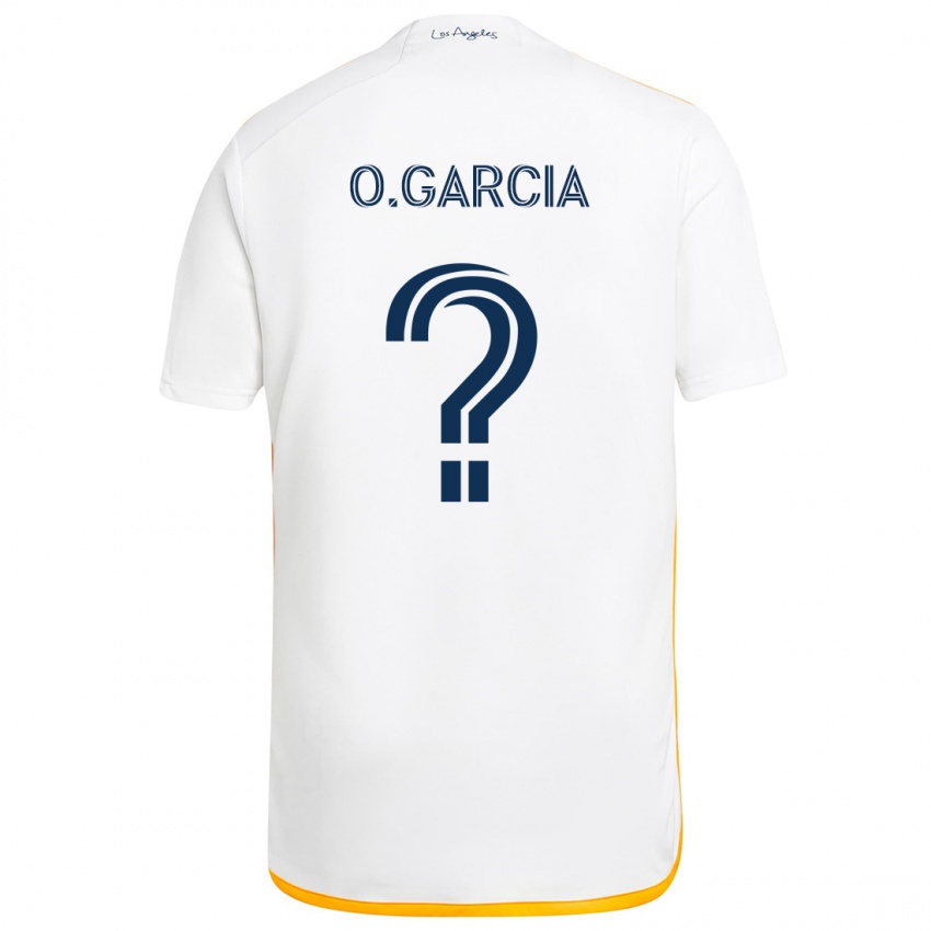 Gyermek Omar Garcia #0 Fehér Sárga Hazai Jersey 2024/25 Mez Póló Ing