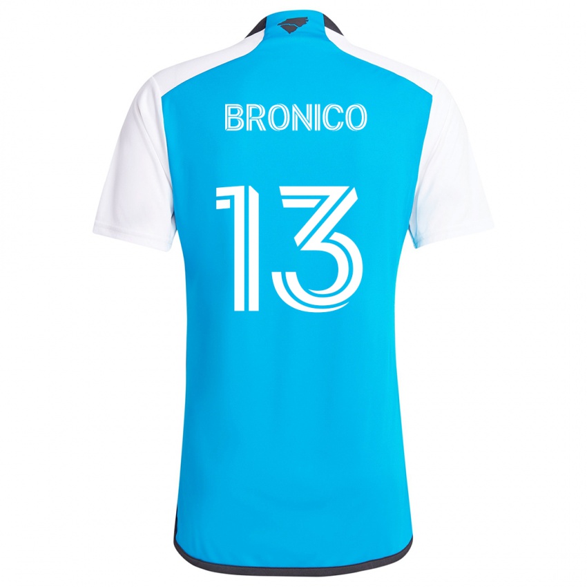 Gyermek Brandt Bronico #13 Kék Fehér Hazai Jersey 2024/25 Mez Póló Ing