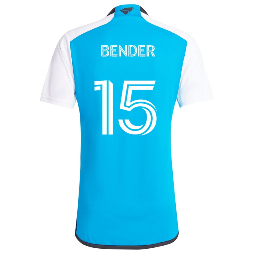 Gyermek Ben Bender #15 Kék Fehér Hazai Jersey 2024/25 Mez Póló Ing