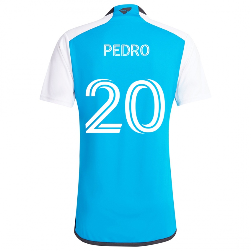 Gyermek João Pedro #20 Kék Fehér Hazai Jersey 2024/25 Mez Póló Ing