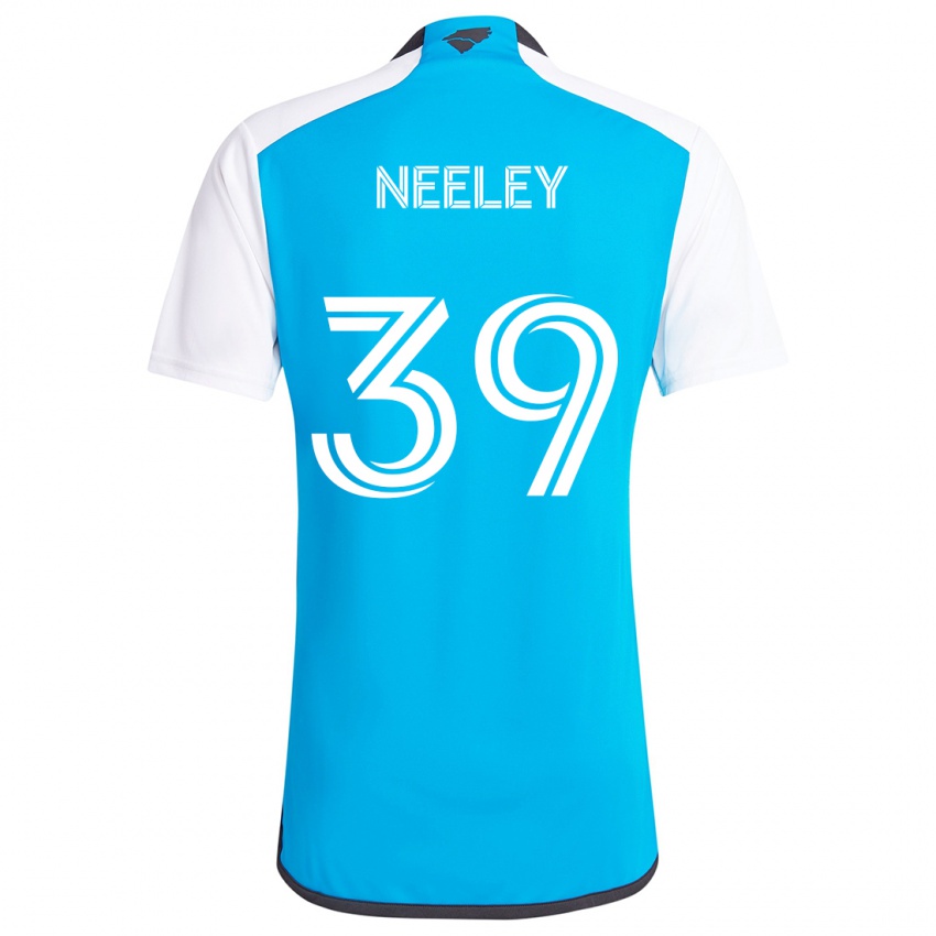 Gyermek Jack Neeley #39 Kék Fehér Hazai Jersey 2024/25 Mez Póló Ing